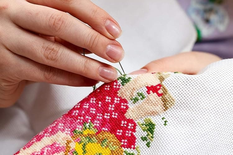 Funcrostitch Counted Cross Stitch Kits for Beginners,14ct Unprinted Pattern Embroidery Kit Dmc Cotton Threads Needleworks for Adults-Magic Castle 13.4"X16.5" thumbnail 7
