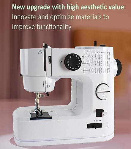 Sewing Machine with Extension Table, 39Stitch Patterns Built-In,withAccessory Kit, LED Light 2-Speed Foot Pedal, Sewing Machine for Beginners Great for Quilting, Crafts & Mending thumbnail 5