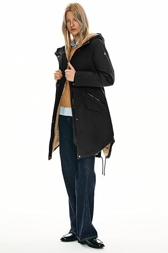 Orolay Women's Thicken Fleece Lined Parka Winter Coat Hooded Jacket with Pockets thumbnail 4