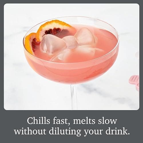 Tovolo Bow Ice Mold Pack of 2 Pink Holiday Bow Shaped Ice Cube Molds for Cocktails, Festive Ice Mold Christmas Stocking Stuffer for Adults, Slow Melting Dishwasher Safe BPA Free Holiday Ice Molds thumbnail 2