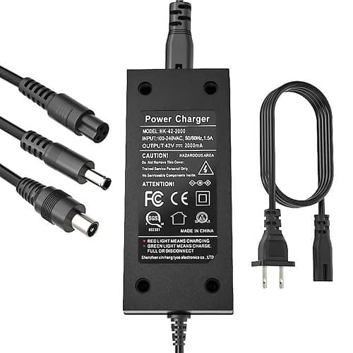 EVAPLUS SGS Certified 42V 2A Fast Charger with 3 Types of Connectors, for 36V Lithium Batteries- Compatible with Pocket Mod, Sports Mod, Electric Scooters thumbnail 2