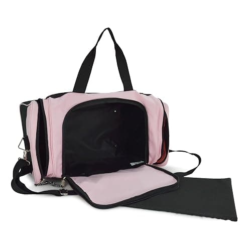 DALIX 21" Blank Sports Duffle Bag Gym Bag Travel Duffel with Adjustable Strap in Pink thumbnail 6