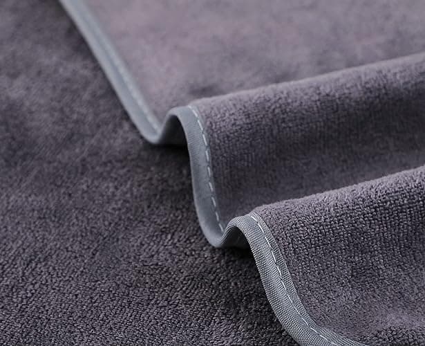 Wuwahold Microfiber Gym Towels Bigger Size Super Soft for Exercise Fitness, Sports, Workout, 380-GSM 15-Inch x 31-Inch Quick-Drying Towels (3 Pack, Grey+Blue+Purple) thumbnail 4