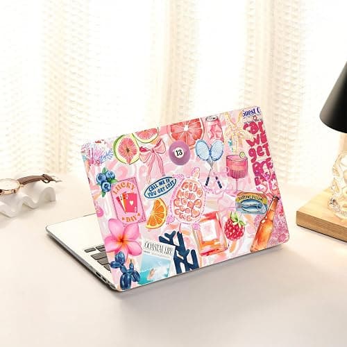 AKIT Pattern Case for MacBook Pro 13 inch M2 M1 2022-2016, SumPink Pattern | Unique Funny Printed, Hard Shell Protector, Scratch Resistant, Lightweight, Easy Snap-On Installation, Home, Offcie, School thumbnail 7