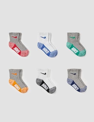 Nike Kids' 6-Pack Multi Logo Baby/Toddler Socks thumbnail 2