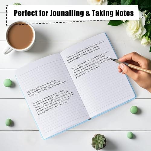 Lined Journals for Writing, A5 Notebooks (5.7 x 8'') with 160 Pages, 100 GSM Premium Paper, Ribbon Bookmark, Elastic Band & Inner Pocket - Perfect for Work, Journaling, Note-Taking & Gifting (Pastel Color - 6 Packs) thumbnail 6