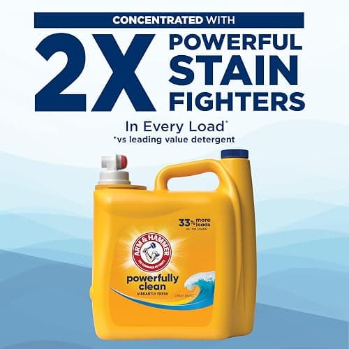 ARM & HAMMER Liquid Laundry Detergent, Clean Burst Fresh, 170 fl oz, 170 Loads thumbnail 4