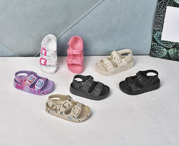 ChayChax Toddler Boys Girls Double Buckle Sandals Children's Adjustable Back Strap Water Sandal thumbnail 7