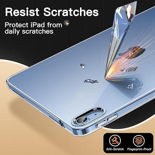 JETech Case for iPad (A16) 11th/10th Generation (2025/2022), Soft TPU Transparent Slim Shockproof Tablet Cover (Clear) thumbnail 5