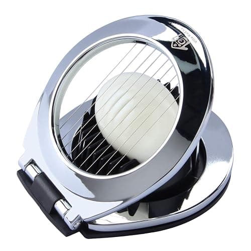 Vila KuChe Multi Function Stainless Steel Egg Slicer for Hard Boiled Eggs Dishwasher Safe Heavy Duty Egg Cutter Kitchen Helper thumbnail 2