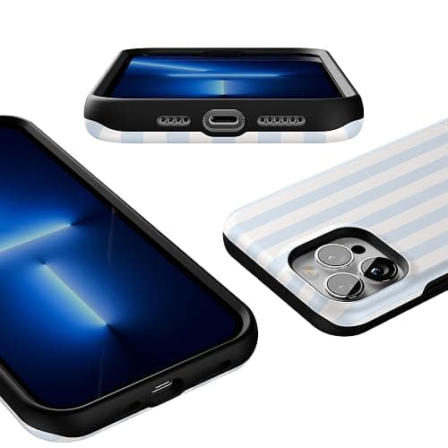 Casely iPhone 13 Pro Max Case | Blue Stripes | Sunday Best | Compatible with MagSafe | Bold Protective Design thumbnail 3