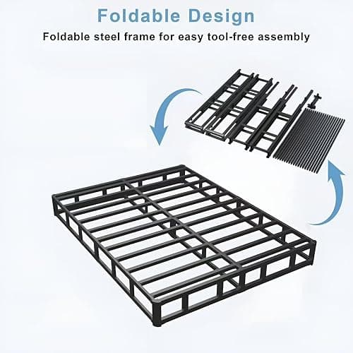 HOBINCHE King Box Spring - 7 Inch High Profile Box Spring for King Bed, Sturdy Metal Frame Mattress Foundation, Easy Assembly, Quiet & Noise-Free thumbnail 5