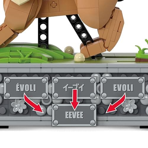 ​MEGA Pokémon Action Figure Building Set, Motion Eevee with 1366 Pieces, Turn Crank for Running Movement, Build & Display Toy for Collectors thumbnail 6