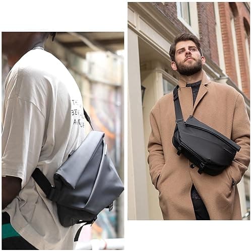 NIID Sling Bag,Crossbody Bag for Switch 2,Expandable Sling Bag Stylish,Waterproof Small Backpack Men,Multipurpose Chest Bag,Shoulder Backpack for Travel Work thumbnail 6
