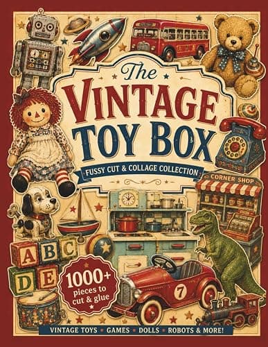 The Vintage Toy Box: Fussy Cut & Collage Collection - Image 1