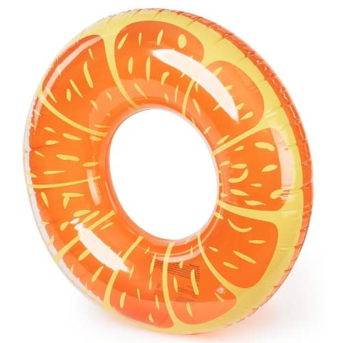 SPLASH! Inflatable Swimming Ring 90cm - Durable PVC Inflatable Ring Pool Float, Supports up to 80kg - Pool Inflatables for Adults and Kids - Certified Safe, Easy to Deflate Inflate - Image 1