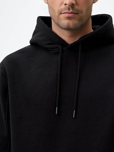 LINMYZAI Men's Fleece Hoodie Pullover Long Sleeve Hooded Sweatshirt Drawstring Kangaroo Pocket Athletic Hoodies thumbnail 4