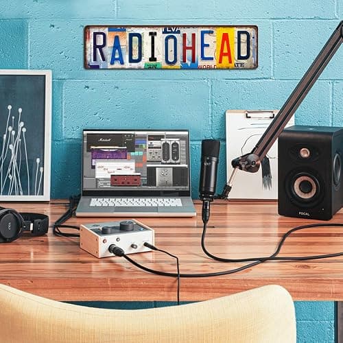 Vintage Wall Decoration Radiohead Rock Music Country Band Street Sign Bar Metal tin Sign Poster thumbnail 3