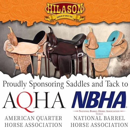 HILASON Flex Tree Western Horse Saddle in American Leather Barrel Trail | for Horses thumbnail 3