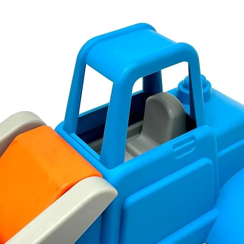 American Plastic Toys Gigantic Loader Truck with Tilting Loading Dump Bucket, Knobby Wheels, and Metal Axels for Indoors or Outdoors Play thumbnail 8