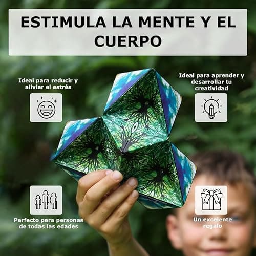 SHASHIBO Cubo Transformable - Cubo Antiestrés Patentado y Galardonado con 36 Imanes de Tierras Raras - Se Transforma en Más de 100 Formas (Elements) thumbnail 4