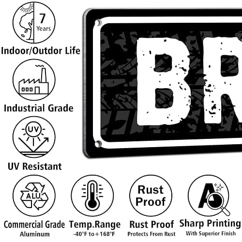 Vintage Motorcycle Gifts for Men - Motocross Day Dirt Bike Racing Wall Decor for Man Cave Garage, Retro Biker Fathers Gifts, Premium Aluminum Tin Plaque Street Art Poster thumbnail 4