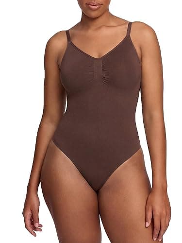 creamy fabrics Damen Figurformender Shapewear Bodysuit mit Slip-Rückenteil – Starke Kompression für Bauch & Taille – Nahtloser Body mit Po-Lifting & Verstellbaren Trägern - Image 1