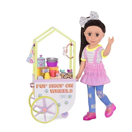 Glitter Girls Dolls by Battat – GG Pop-Pup Shop on Wheels – Pet Play Food for 35.6 cm Dolls & Plush Dogs – Toys, Clothes, and Accessories for Kids Ages 3 and Up thumbnail 3