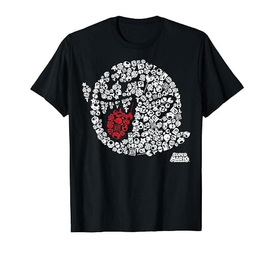 Nintendo Super Mario Iconic Boo Portrait Graphic T-Shirt T-Shirt - Image 1