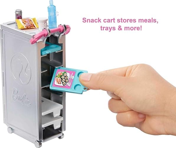 Barbie Dreamplane Airplane Toys Playset with 15+ Accessories Including Puppy, Snack Cart, Reclining Seats and More (Amazon Exclusive) thumbnail 4