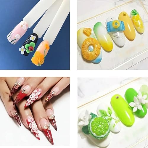 14 Colors Sculpture Painting Nail Gel Set, 3D Nail Carved Gel Sculpture Creative DIY Decoration Painting Glue Soak Off UV, with 1 Carved Painting Pen (14PCS) thumbnail 3