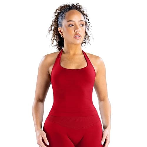 TRYTO Impact Halter Top Sports Yoga Tanks Women Workout Fitness Gym Outdoor Running Tank Tops thumbnail 8