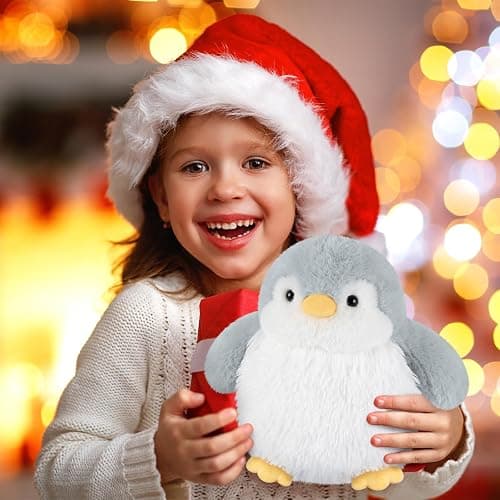 SuzziPals Heatable & Coolable Penguin Plush, Microwavable Heating Pad Stuffed Animal for Soothing & Relaxation, Cute Stuffed Penguins Toy, Penguin Gifts for Girls & Boys thumbnail 2