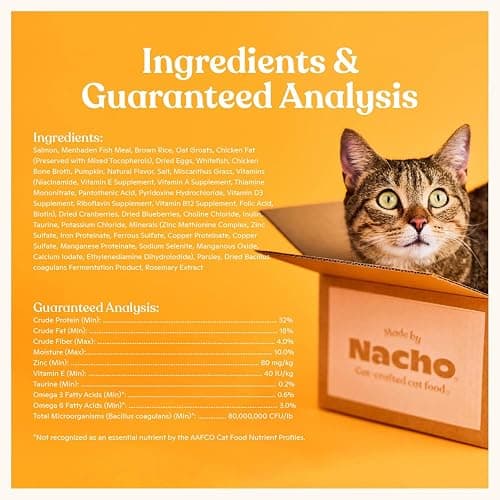 Made by Nacho Dry Cat Kibble 11lb Bag, High Protein and Grain-Friendly Premium Cat Food, Sustainably Caught Salmon and Pumpkin, Infused with Bone Broth for Hydration, Limited Ingredients, Single Bag thumbnail 5