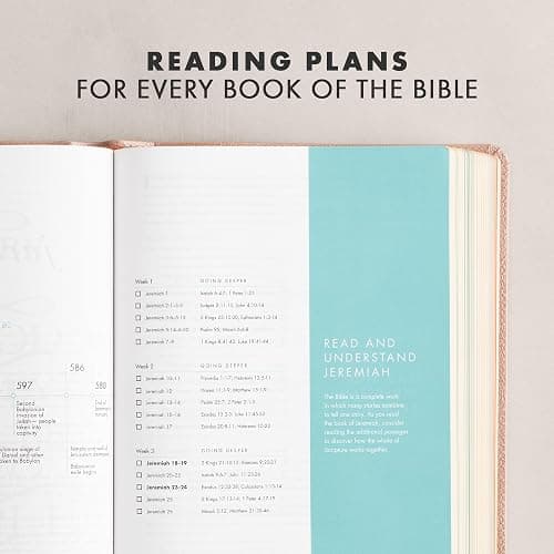 CSB She Reads Truth Bible, Rose Gold LeatherTouch, Black Letter, Full-Color Design, Wide Margins, Journaling Space, Devotionals, Reading Plans, Single-Column, Easy-to-Read Bible Serif Type thumbnail 6