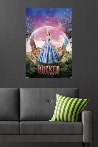 Wicked: For Good (2025) - Glinda Upland "W" Diptych One Sheet Wall Poster, 34L" x 22.4W", Unframed Version thumbnail 4