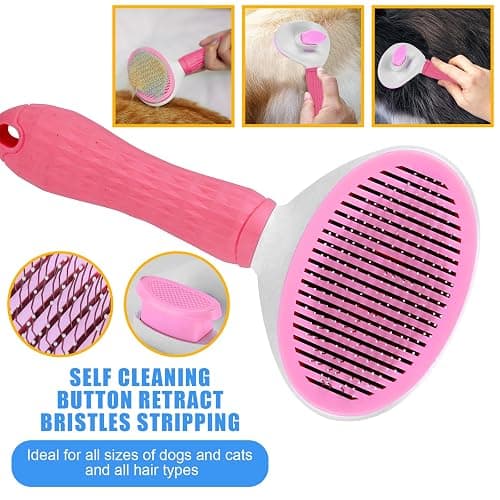 Complete Pet Grooming Solution by Dog - 9PCS Kit with Slicker Brush, Deshedding Tool, and Grooming Comb for All Breeds and Sizes, Promotes Healthy Skin and Coat thumbnail 2