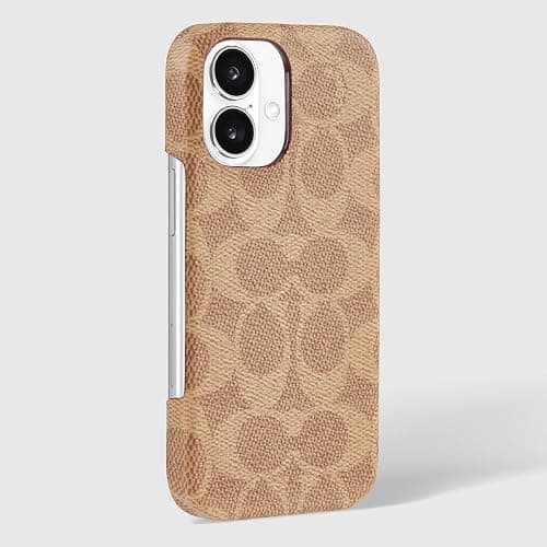 Coach Signature Canvas Slim Wrap iPhone 16 Case - Designer Phone Case - Signature Tan thumbnail 7