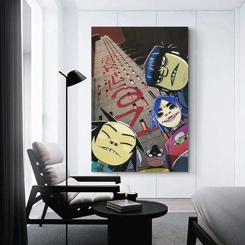 FGBV Gorillaz G Sides Art Poster Decorative Painting Canvas Wall Art Living Room Posters Bedroom Painting 08x12inch(20x30cm) thumbnail 3