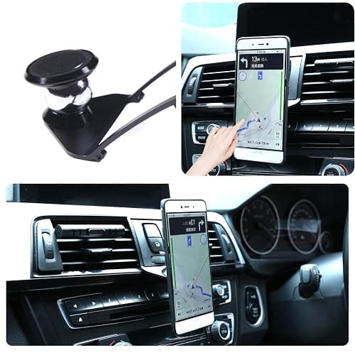 HAPPYHORSE for BMW 4 Series 3 Series M4 F36 F35 F34 F33 F32 F31 F30 F23 F22 F82 F80 2013-2019 Car Accessories Alumium Alloy Mobile Phone Holder Trim (Black) thumbnail 5
