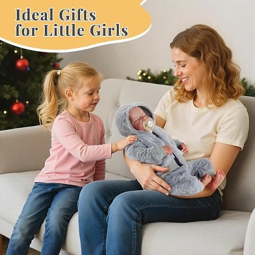 BABESIDE Lifelike Reborn Baby Dolls Silicone Full Body Boys - 17-Inch Real Baby Feeling Realistic-Newborn Baby Doll Full Body Vinyl Real Life Baby Dolls with Toy & Gift Box for Kids thumbnail 6