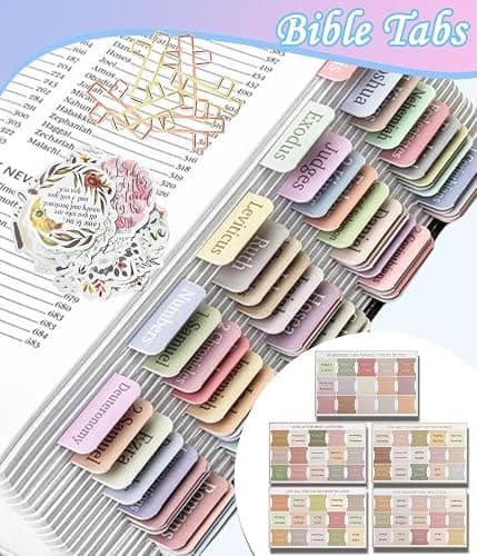 Bible Study Supplies Journaling Kit With Tabs, Highlighter, Notebook and Pen Case - Annotation Kit, Study Group Essentials Accessories Set for Women, Students, Beginner Christian Gifts thumbnail 3