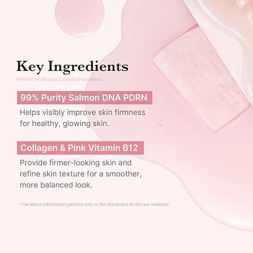 medicube Salmon DNA PDRN Pink Vita Coating Sheet Mask 10EA - Korean sheet mask for glass skin - Luxurious Home care Mask for Hydration, Firming, and Balanced Skin, Korean Skin Care (22g/0.77oz x 10ea) thumbnail 4
