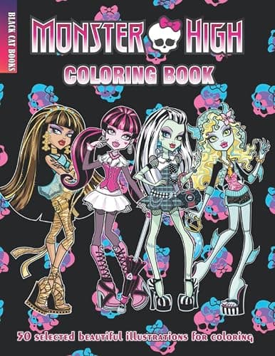 Coloring Book - Monster Нigh - 50 selected beautiful illustrations for coloring - Image 1