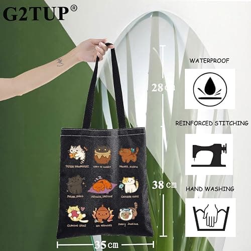 G2TUP Heroes of Olympus Movie Tote Bag Movie Fans Gift Cats Lover Shoulder Bag Magic Novels Merch thumbnail 2