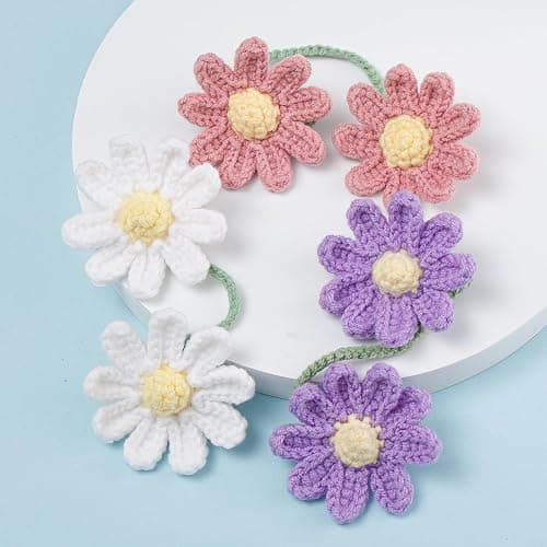 crochet flower for car thumbnail 6