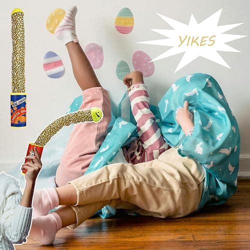 SnaFununy Prank Potato Chip Can Snake Pranks Jump Spring Toy Prankster Stuff Gifts for Adults, Gags Practical Joke Toys for Halloween Party Decoration Fun Toys,April Fools' Day pranks，Blue 1 Pcs（Cute） thumbnail 4
