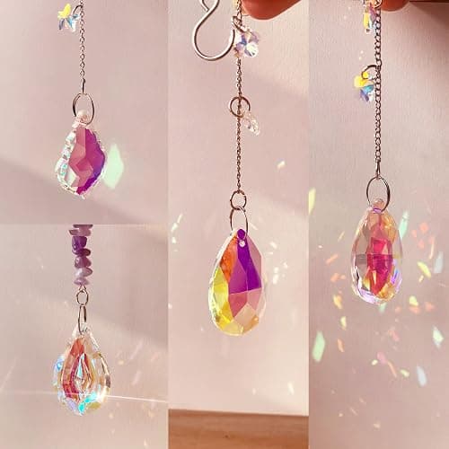 DIY Suncatcher Kit 400pcs Sun Catchers Making Kit Supplies Art and Crafts for Adults With Tutorial Hanging Prism Sun Catcher with Crystals for Window Home Garden Festival Decor Gifts (Butterfly) thumbnail 7