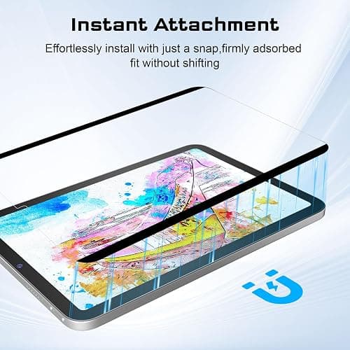 FOJOJO Magnetic Paper Screen Protector for iPad Mini 7 2024 (A17 Pro) & iPad Mini 6 8.3 Inch,Detachable and Reusable Nano Adsorption High Sensitive Anti Glare Matte Film for Note-Taking,Drawing, Art thumbnail 2