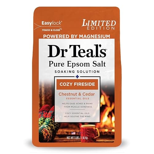 Dr Teal's Epsom Salt Magnesium Soak, Cozy Fireside, 3 lbs - Image 1